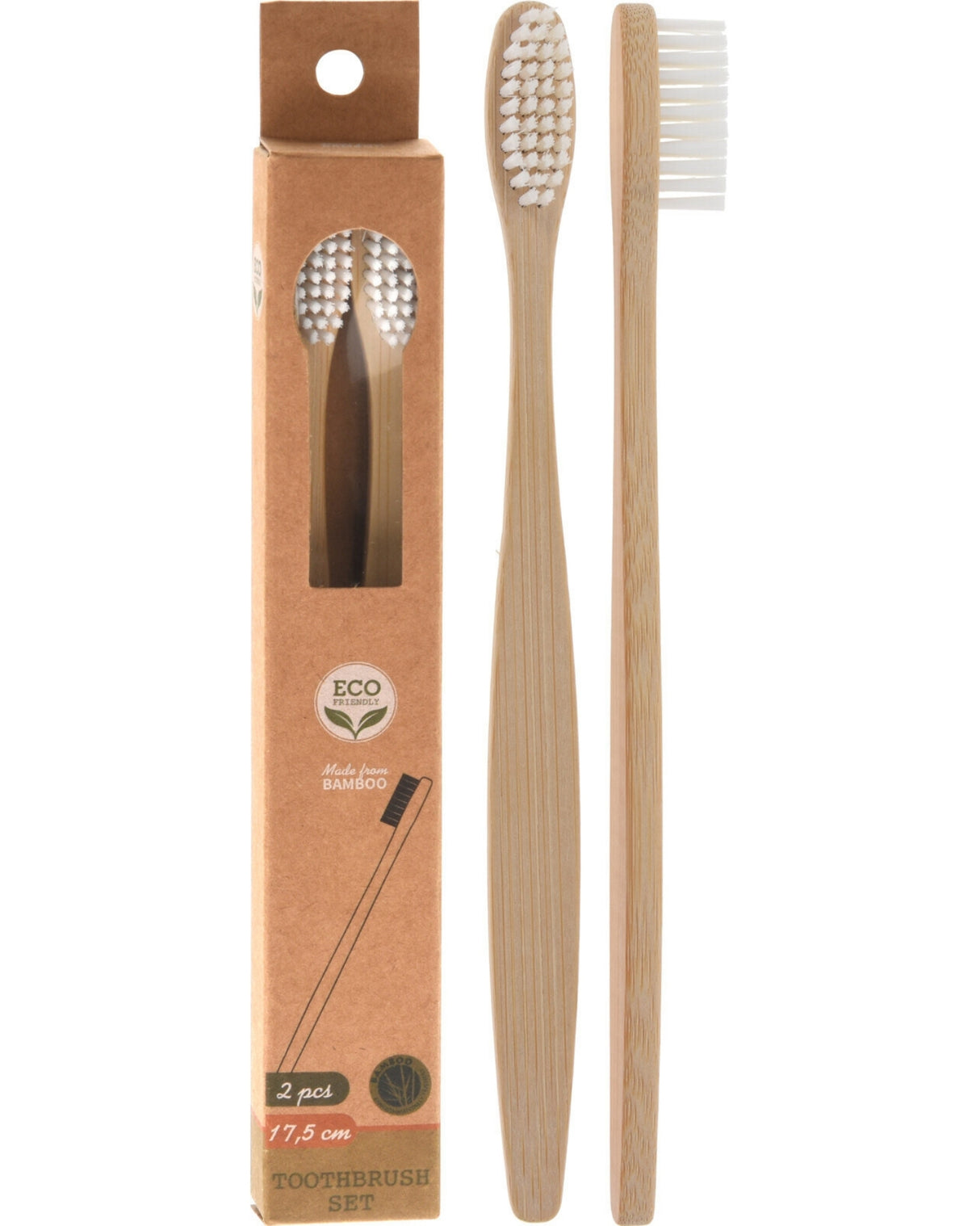 Tandbørste i bambus 2 stk