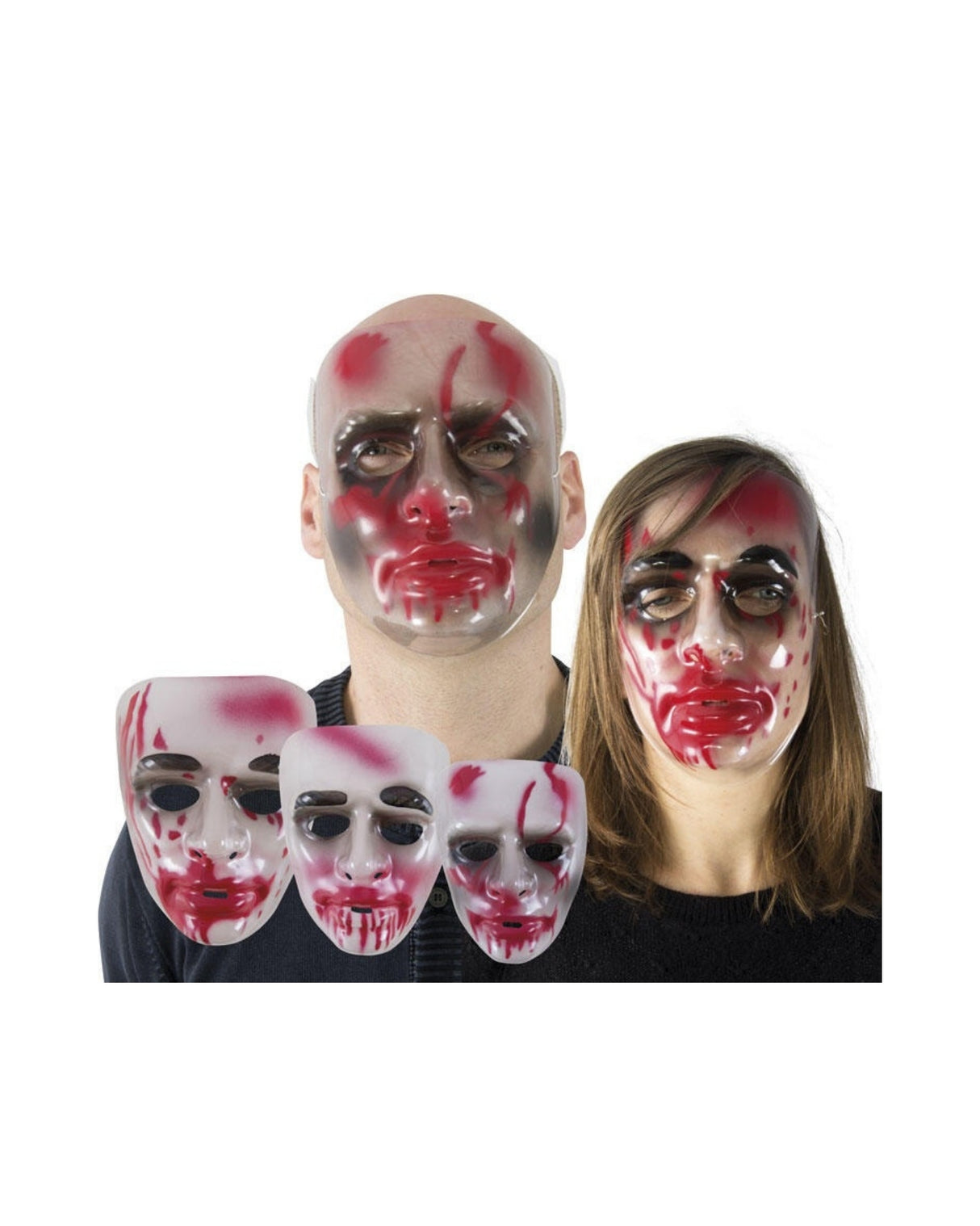 Maske blodig - transparent - Voksen