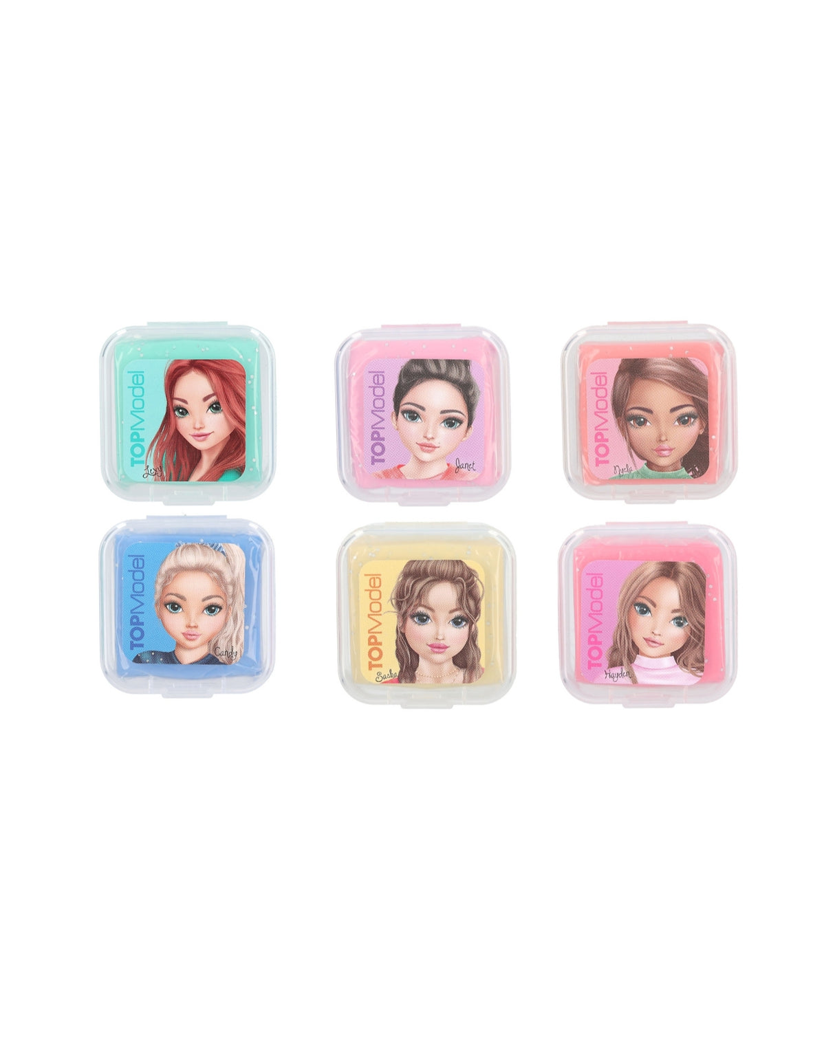 TOPModel Books and Pencils Eraser Set