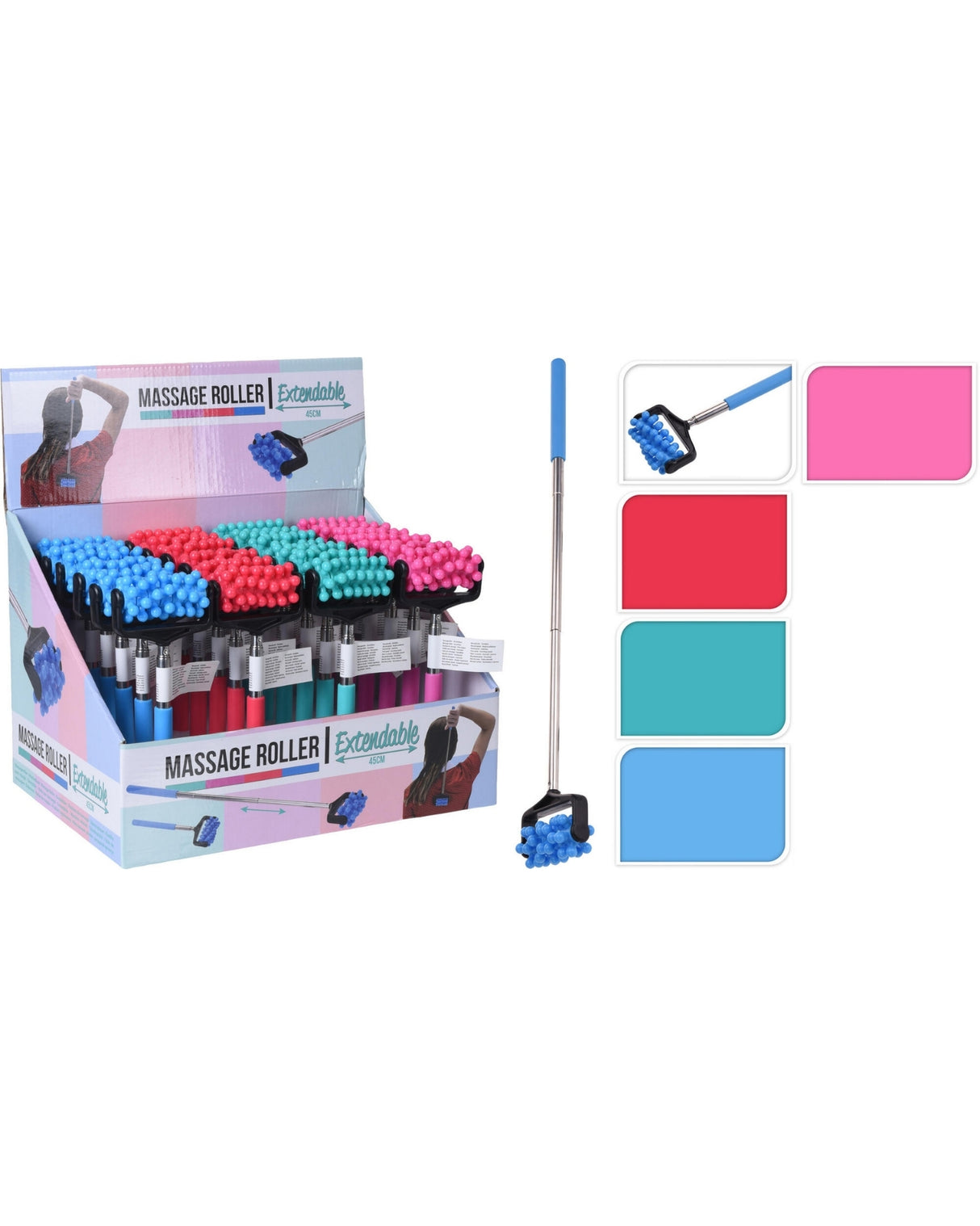 Massage rulle med forlænger