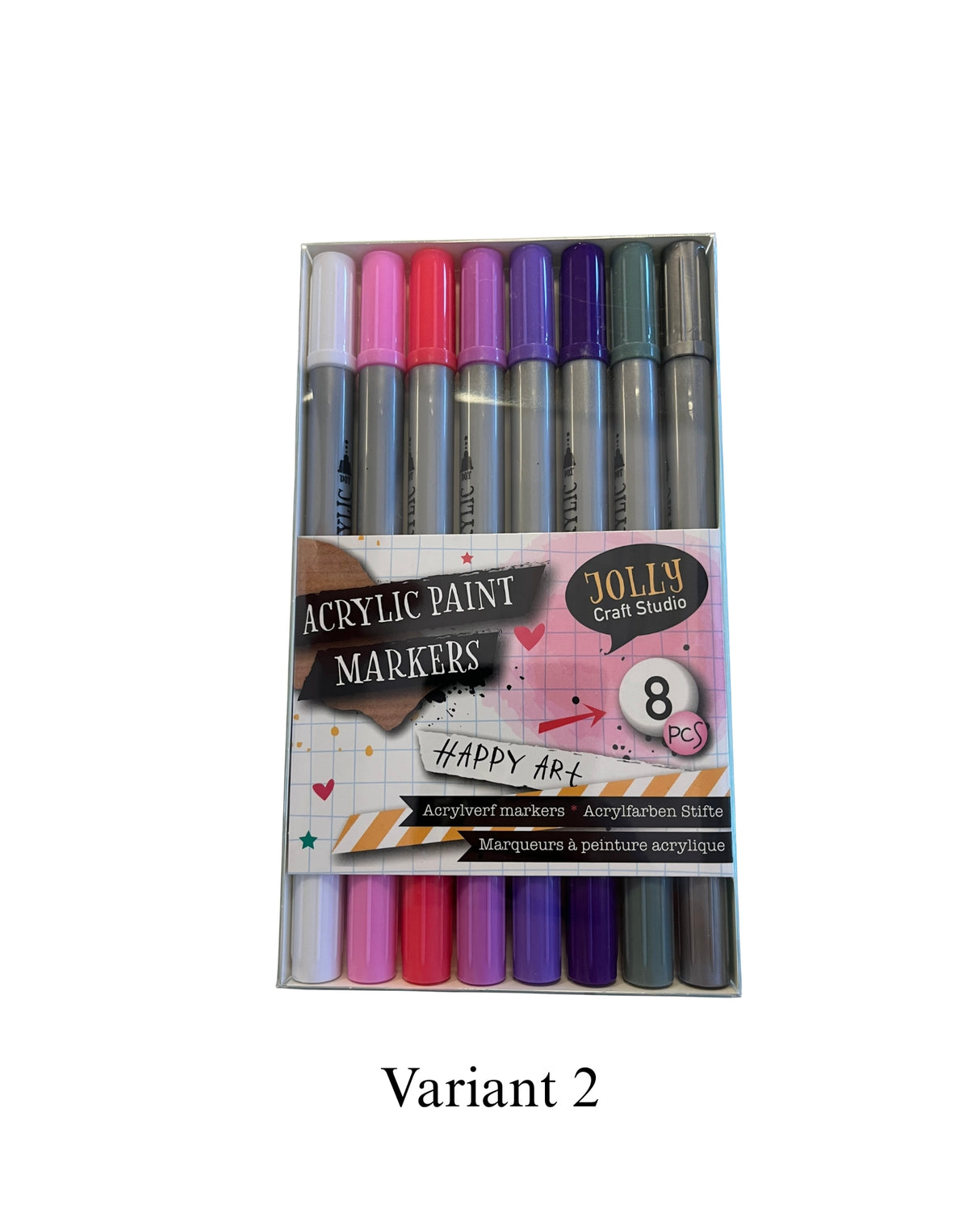 Akryl Tusser – 8 stk. med dobbelt spids