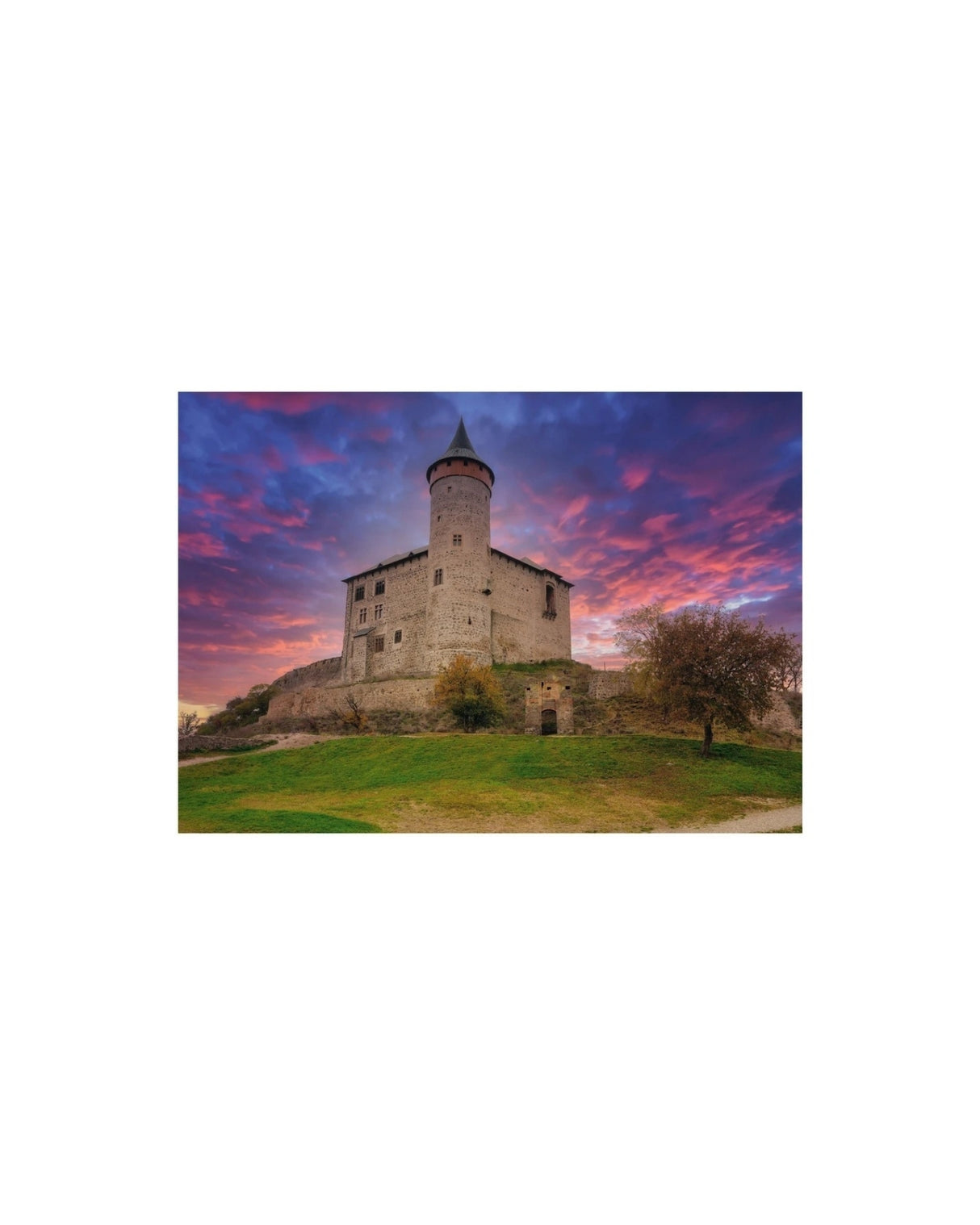Puslespil med 500 brikker - Kunětice Mountain Castle, Pardubice, Tjekkiet