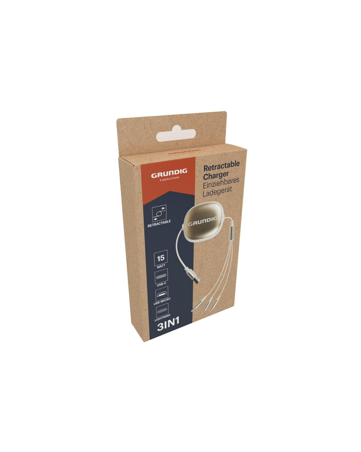 Ledning USB til USB C / Micro / Lightning