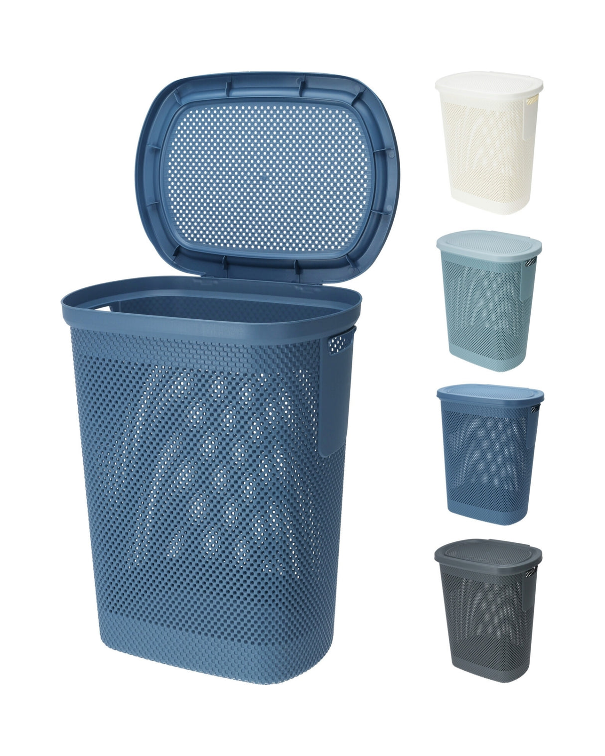 Vasketøjskurv 58 liter – 4 farver