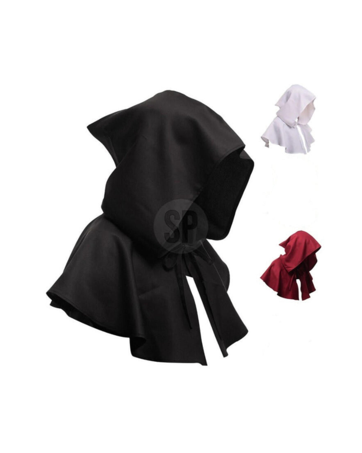 Hætte med kort kappe 1stk