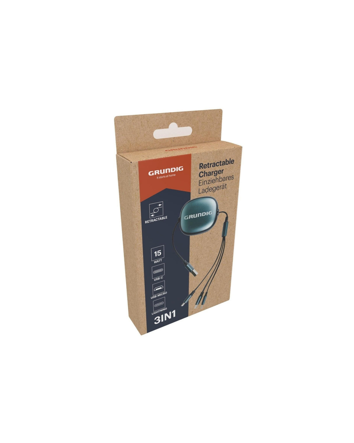 Ledning USB til USB C / Micro / Lightning