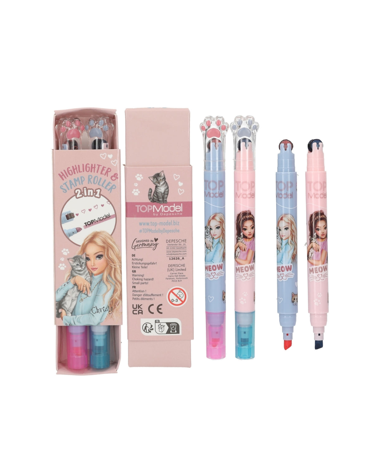TOPModel Books and Pencils Eraser Set