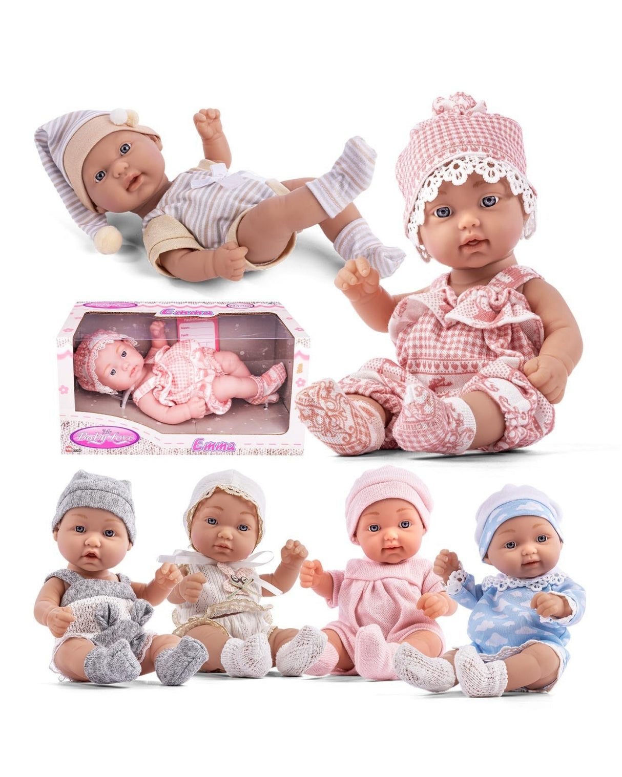 Emma baby dukke 28cm 1stk