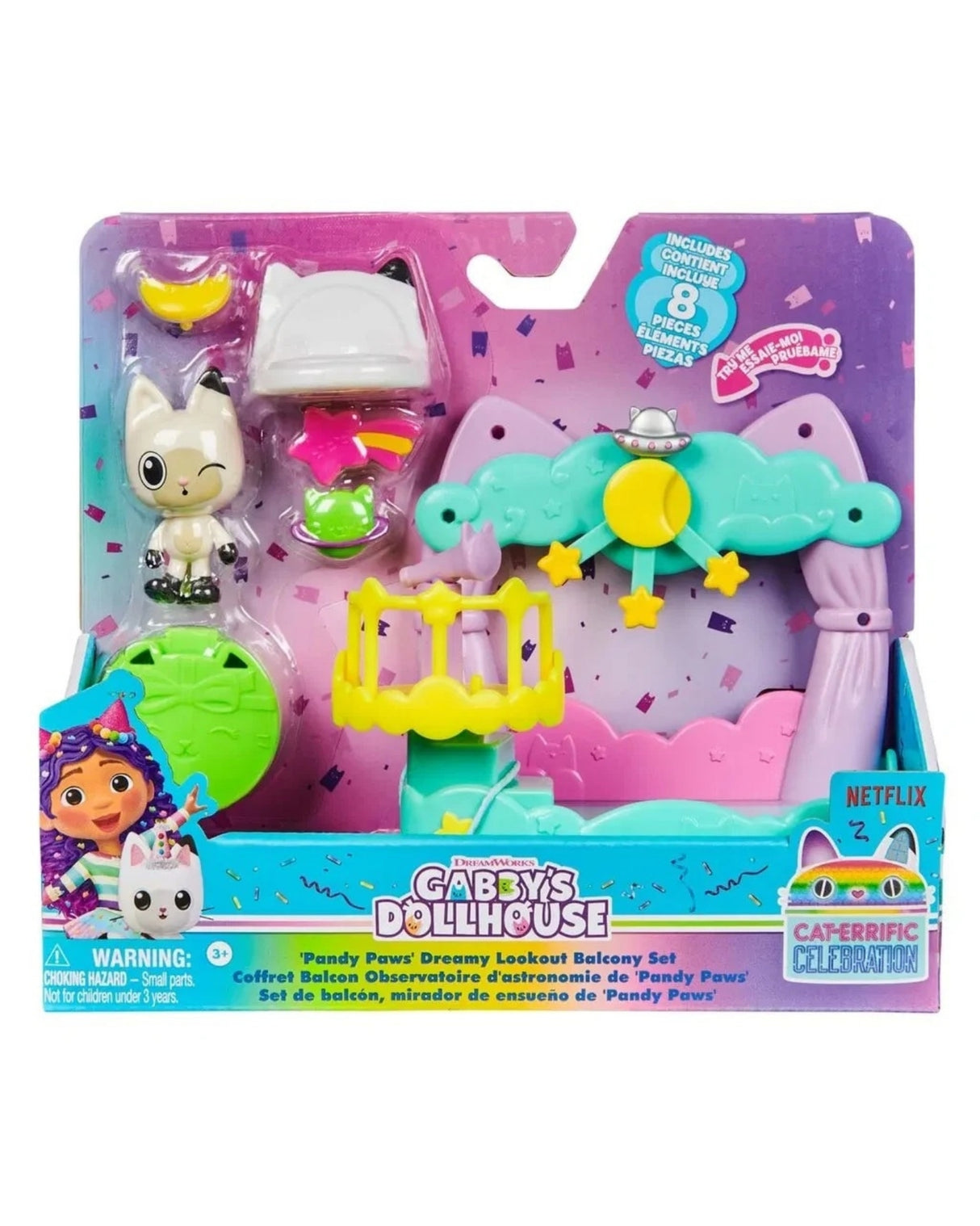 Gabby's Dollhouse Balcony Set - Pandy