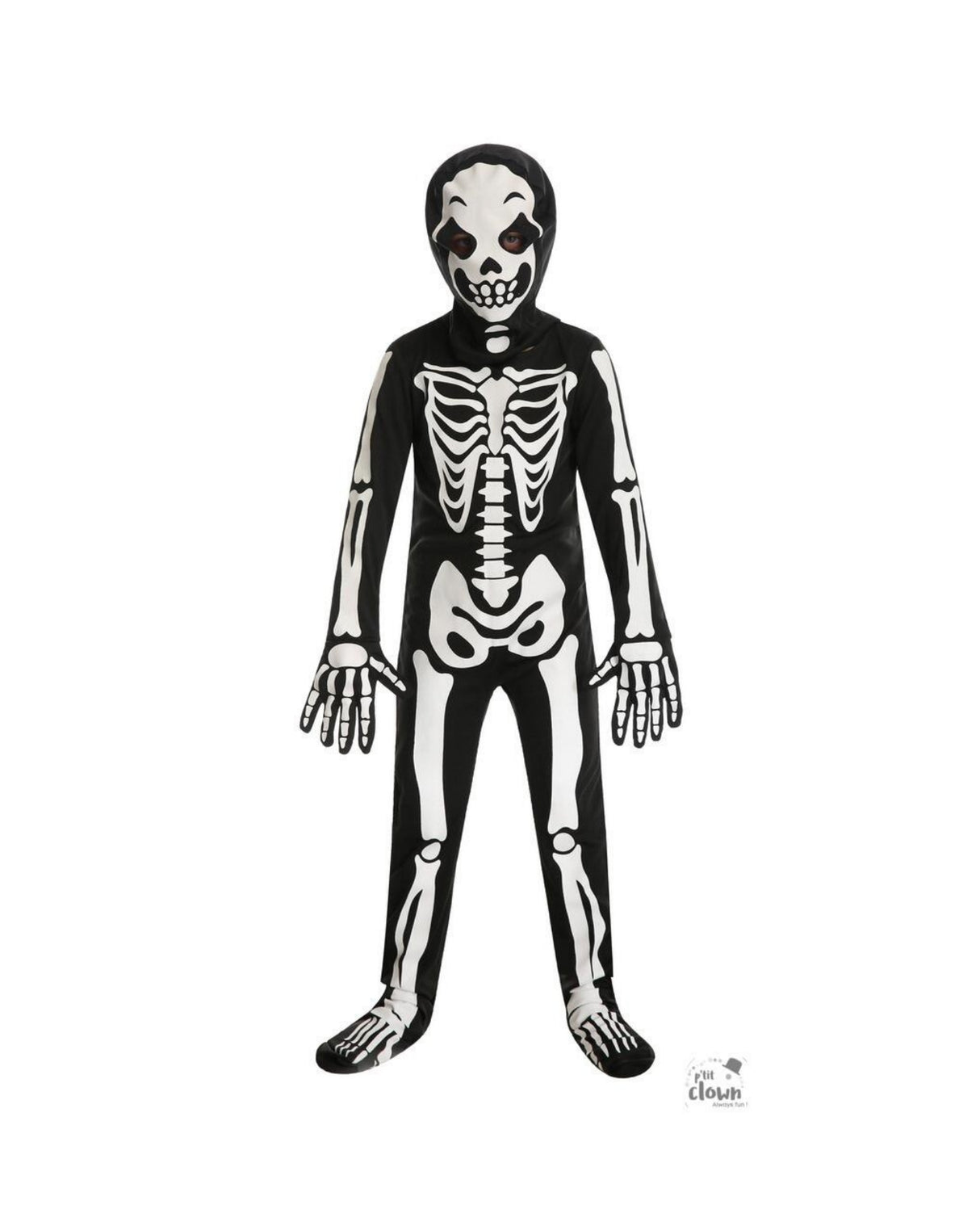 Masked skeleton costume - kids - 7/9 years