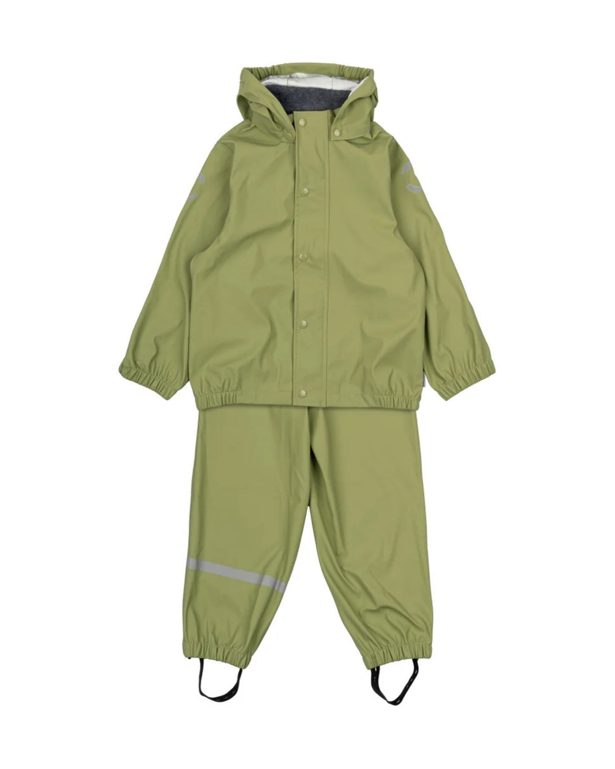 Grøn - Sage - Mikk-Line - PU Regntøj - Uden seler - 33144ML