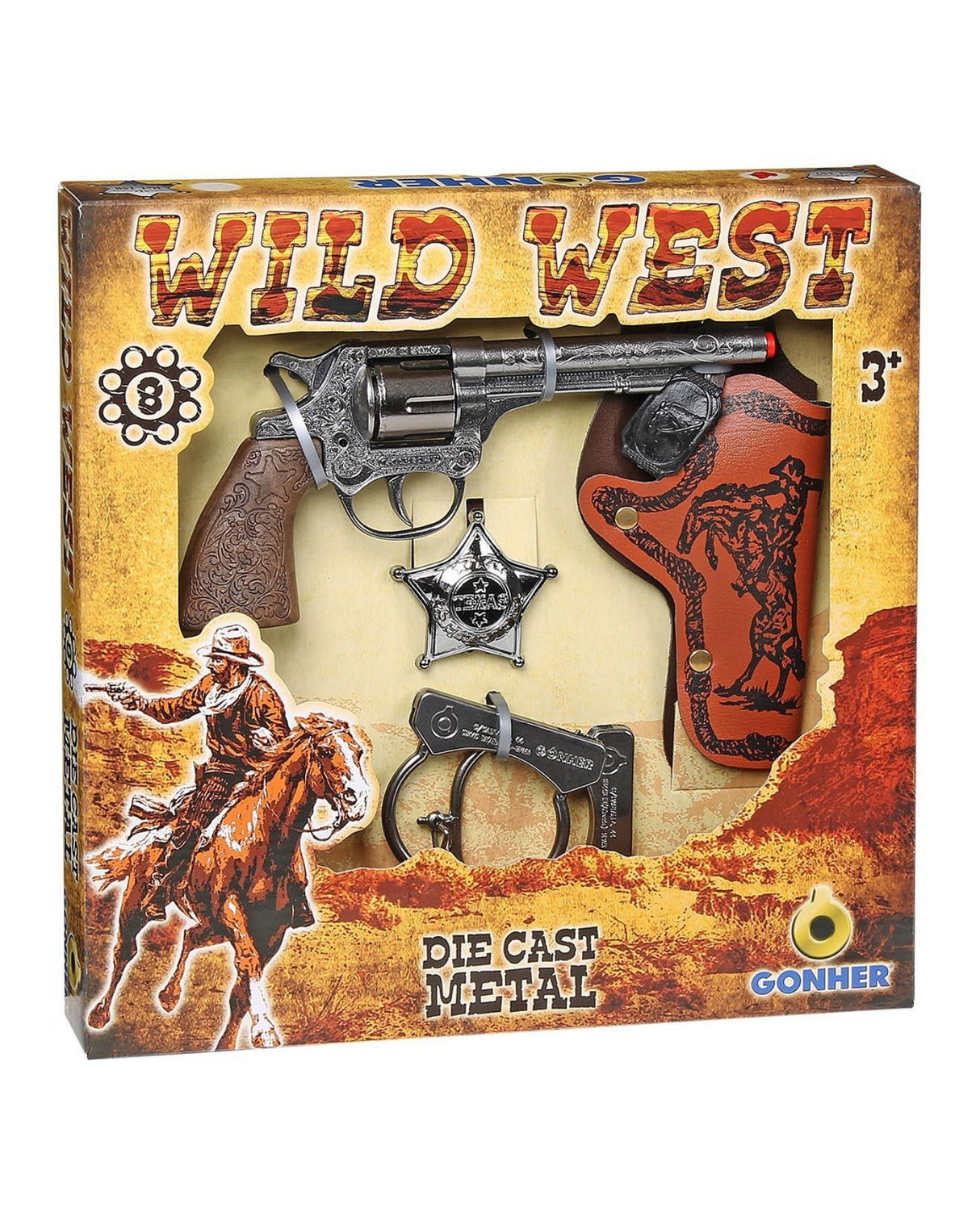 Pistolsæt i metal Gonher