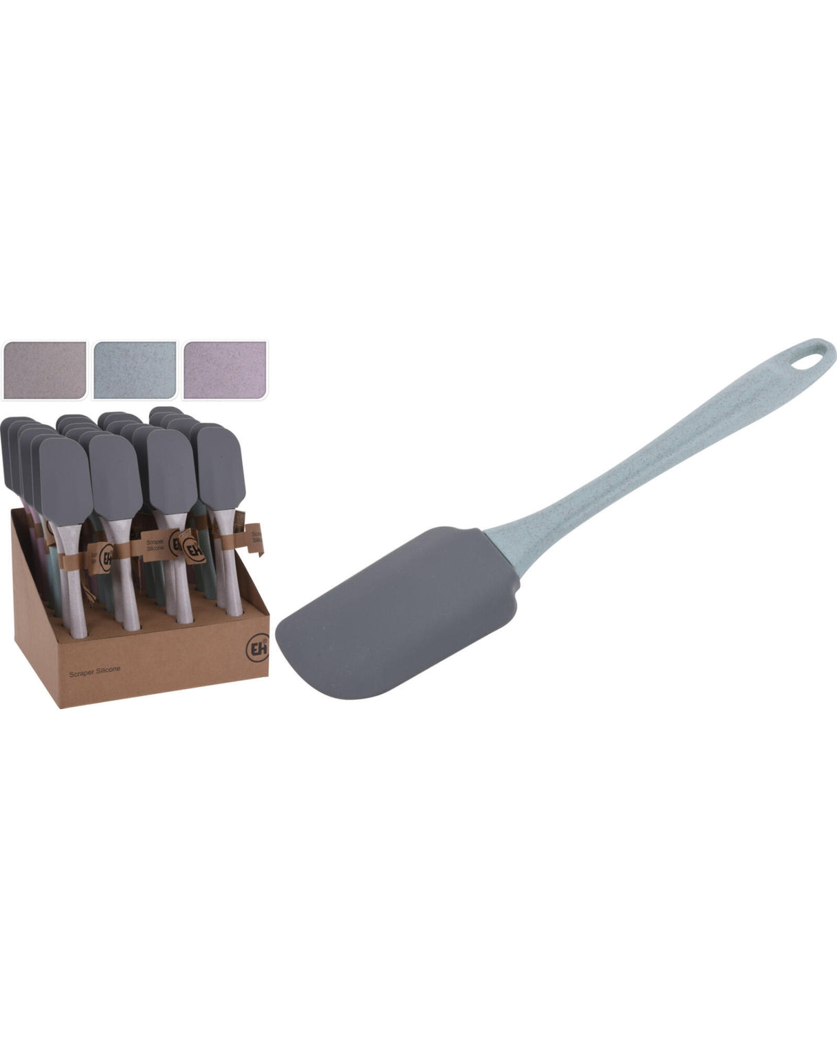 Silicone dough scraper