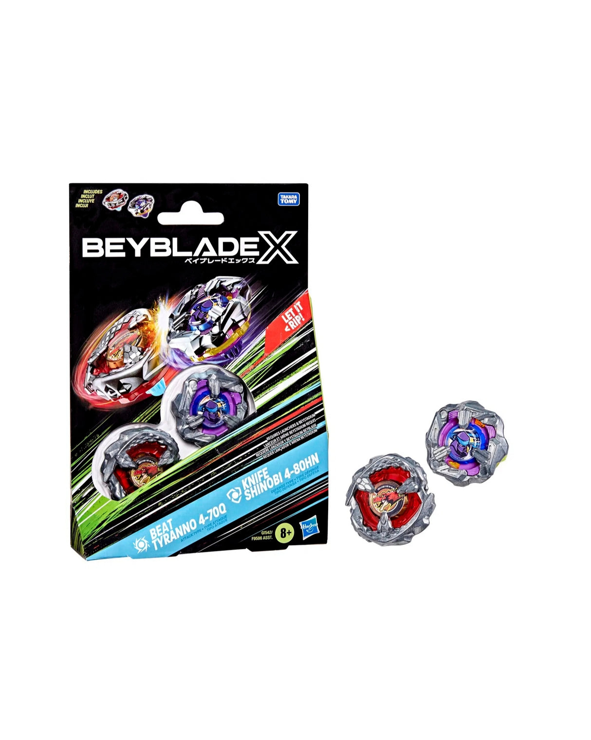 Beyblade X BX-UX Top 2 Pack - Knife Shinobi 4-80HN