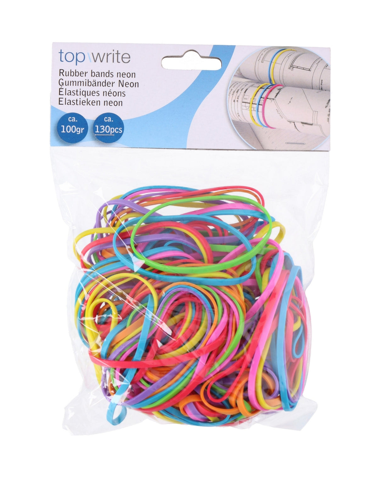 Elastikker 130 stk NEON - Topwrite