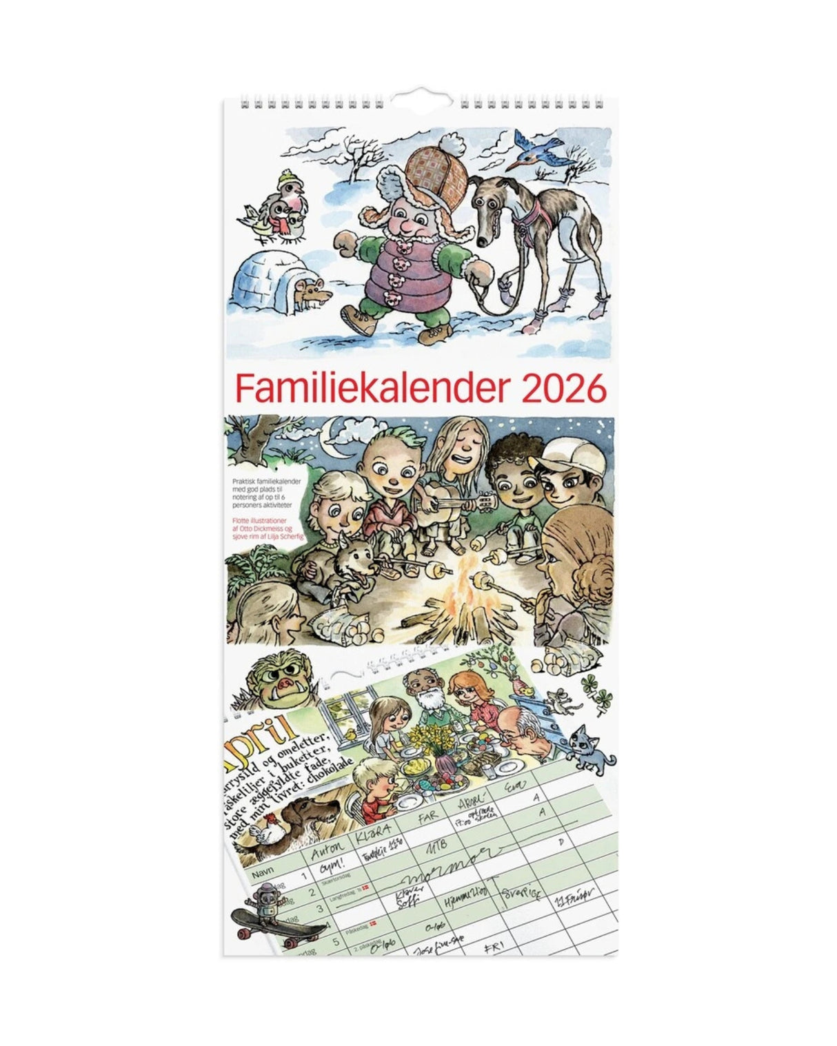 Familiekalender 2026 Otto Dickmeiss & Lilja Scherfig - Fra Mayland
