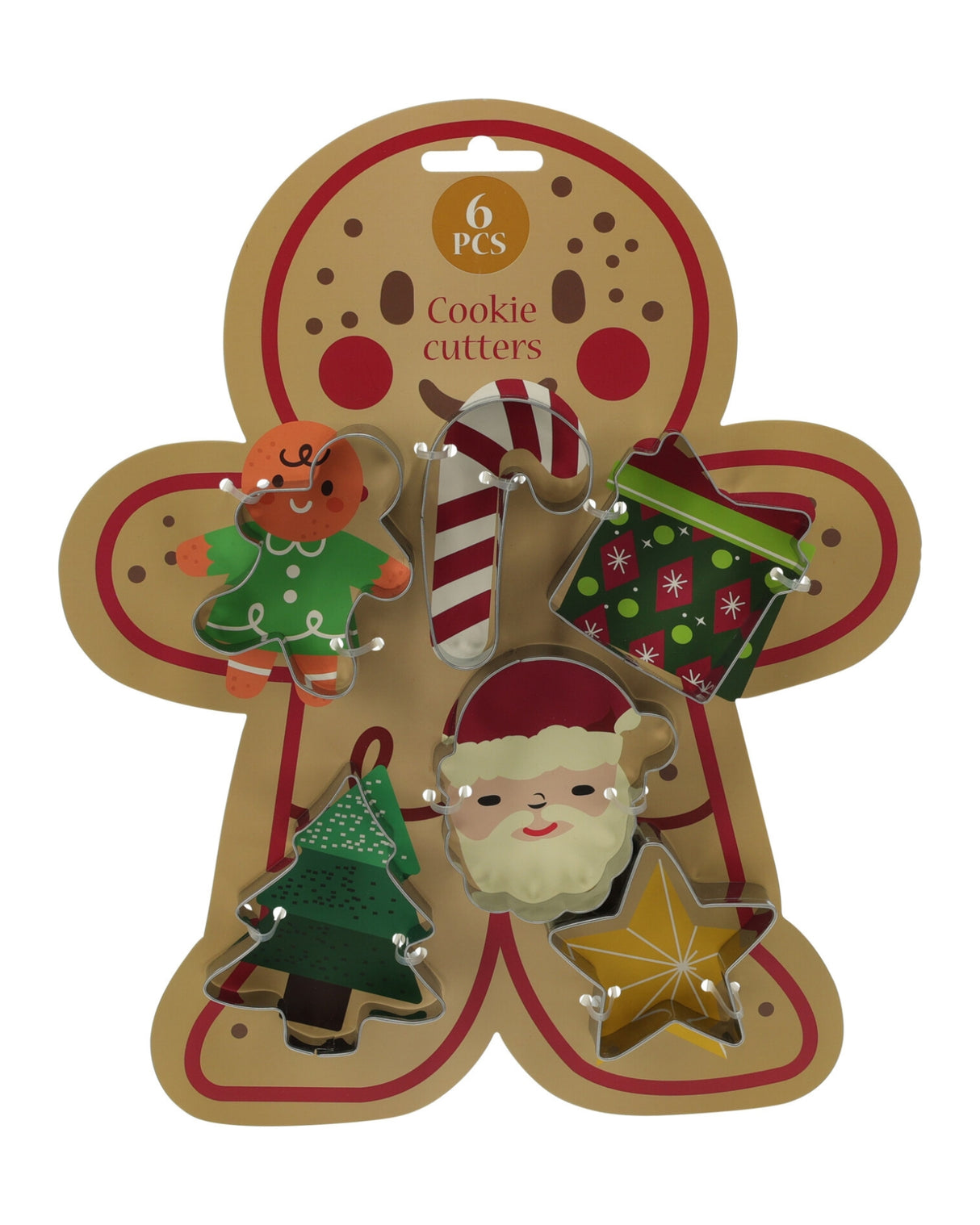 Småkage ud stiks forme 6 stk - Jule design