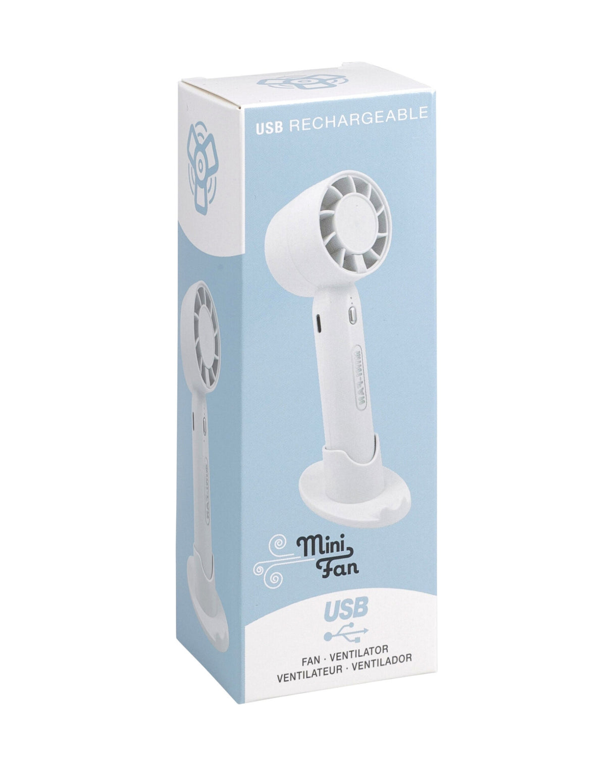 Håndholdt ventilator – genopladelig