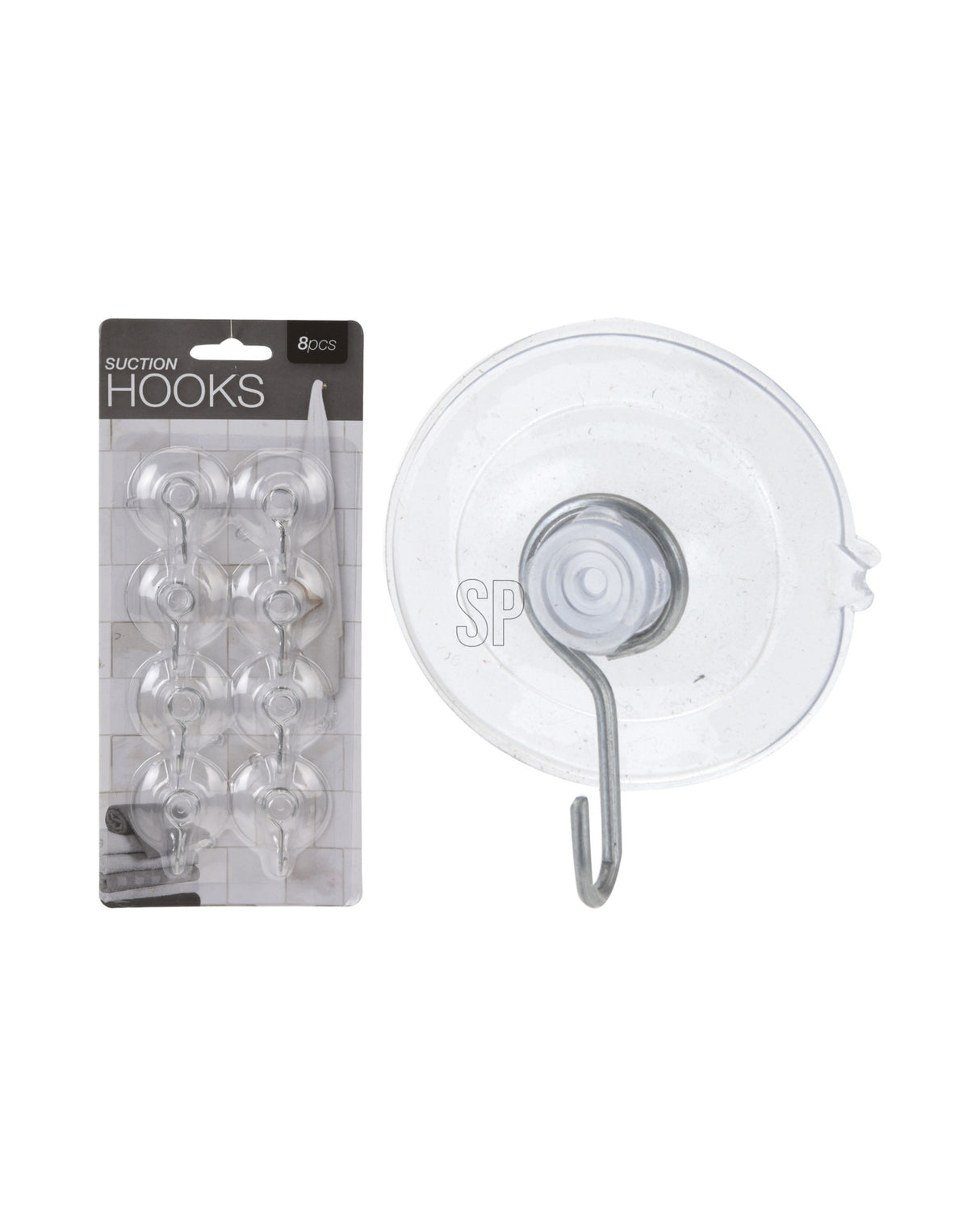 Sugekroge PVC – 4 cm, 8 stk.