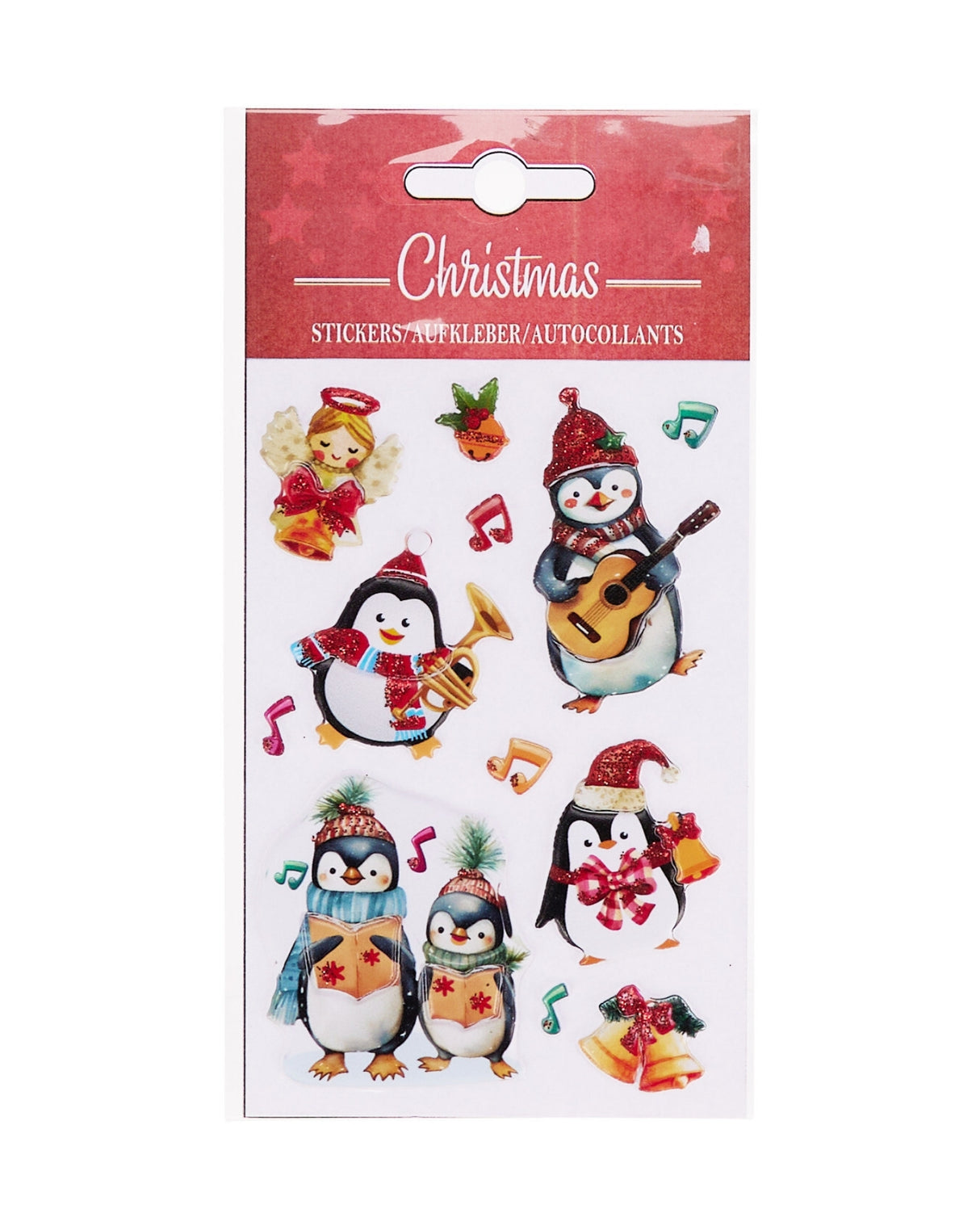 Stickers puffy med juletema