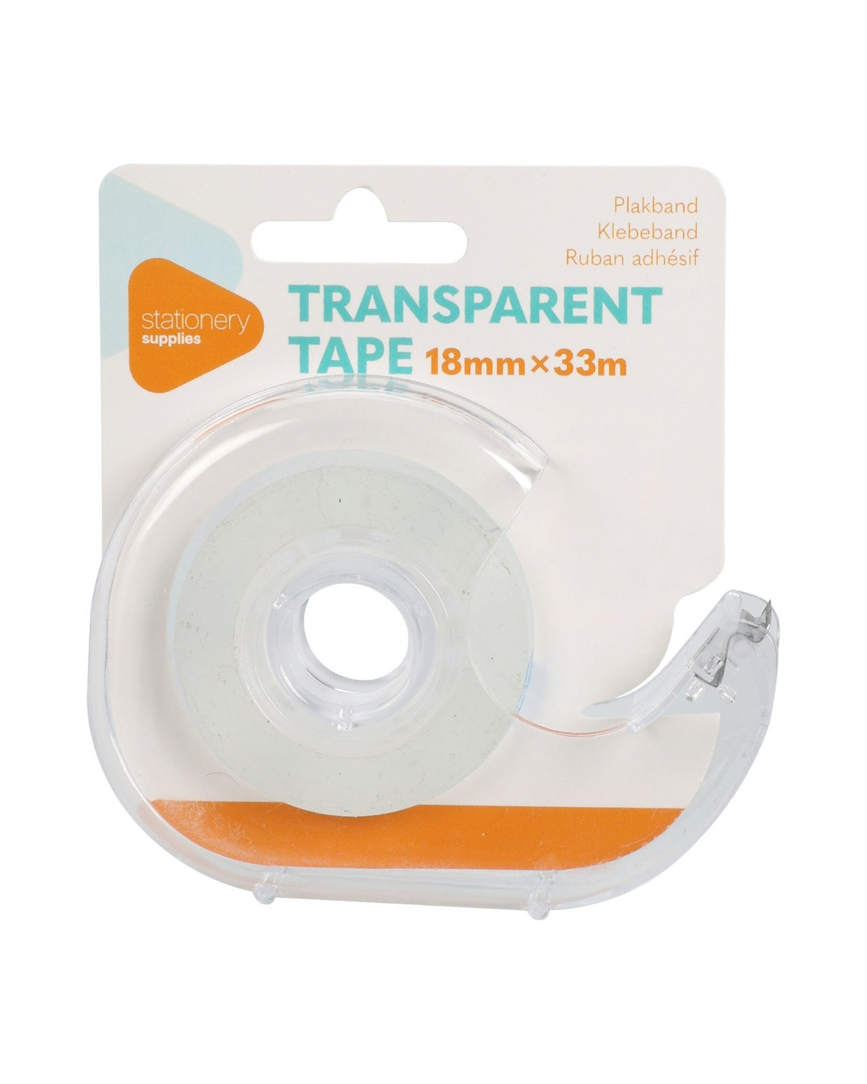 Tape i gennemsigtig holder