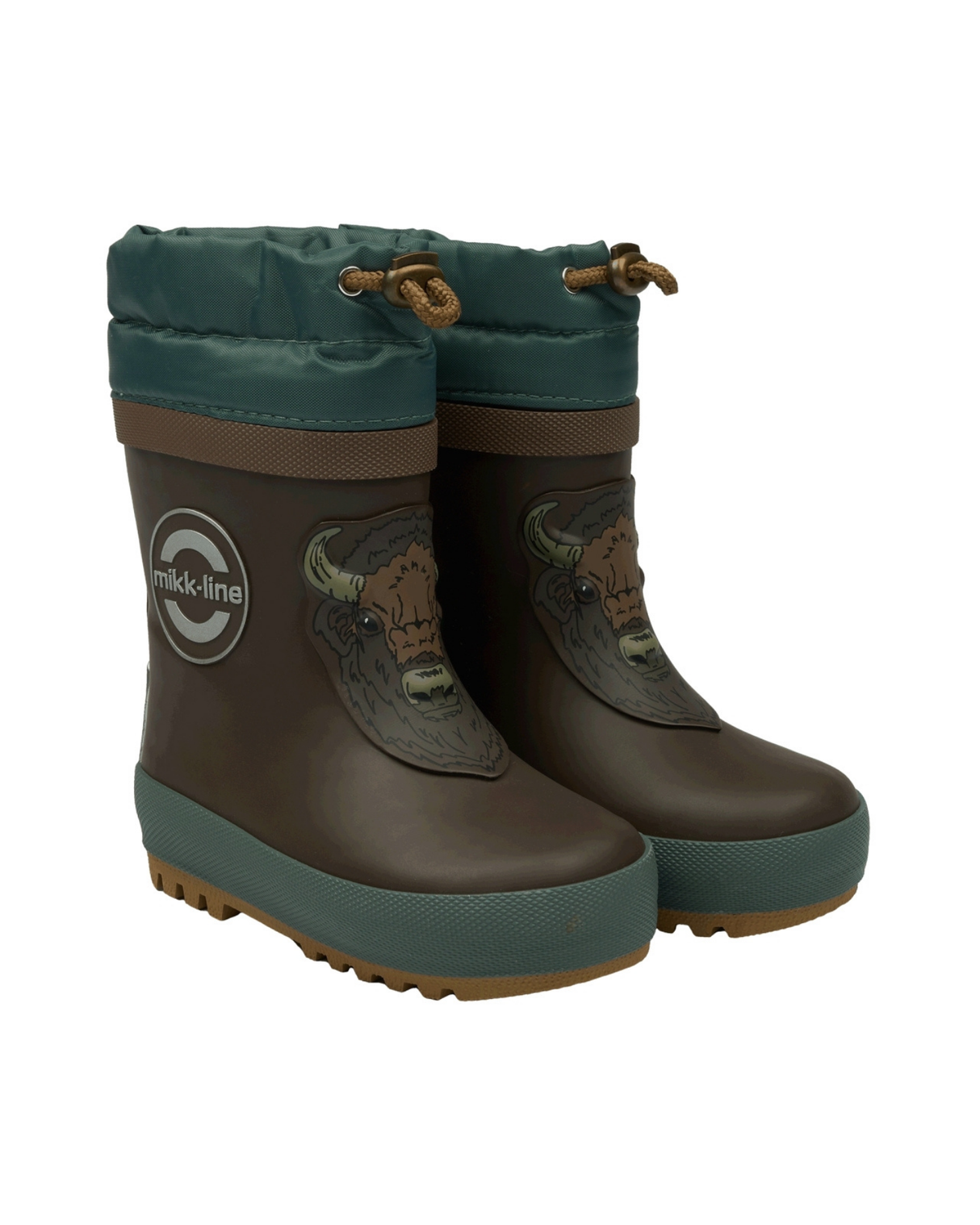 Brun - Burlwood - Mikk-Line - Gummistøvler med for - 38040
