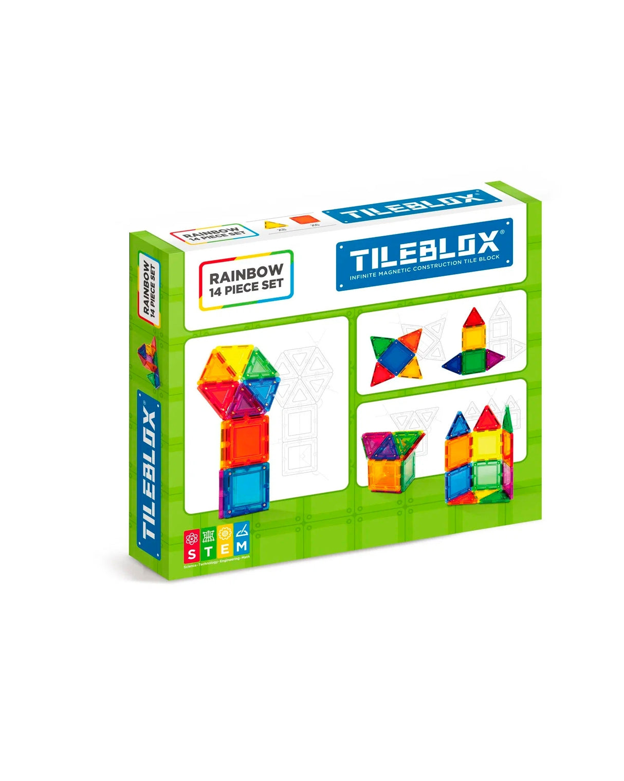 Tileblox Rainbow 14 pcs set