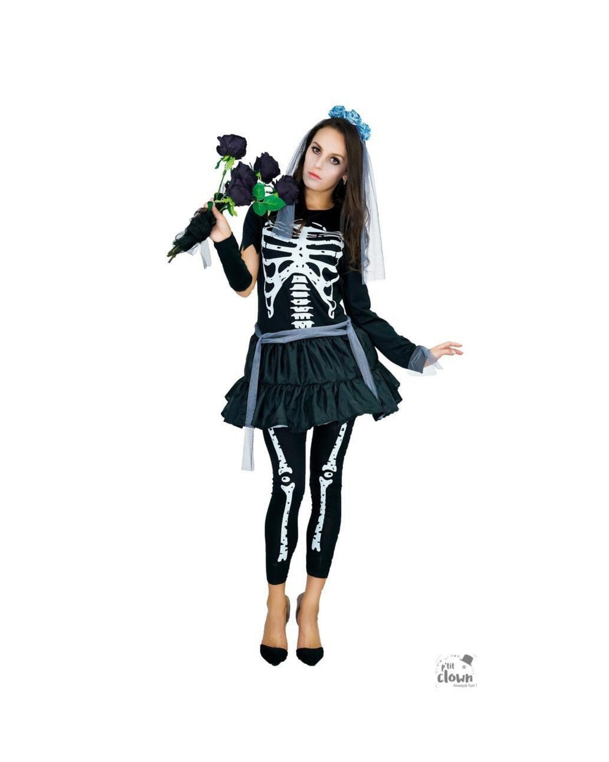 Skeleton woman costume - adult - L/XL