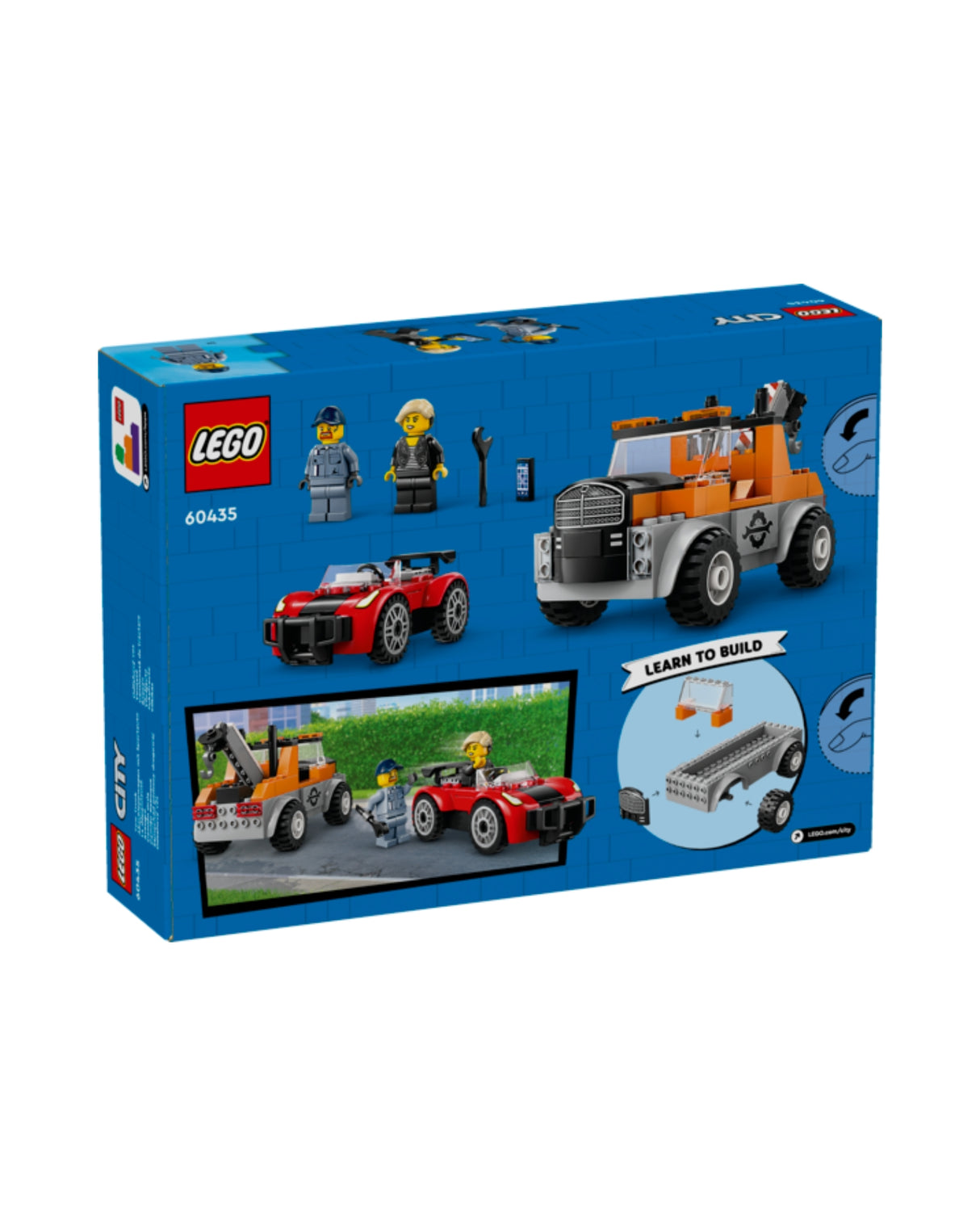 LEGO 60435 Kranvogn og sportsvognsreparation - LEGO City