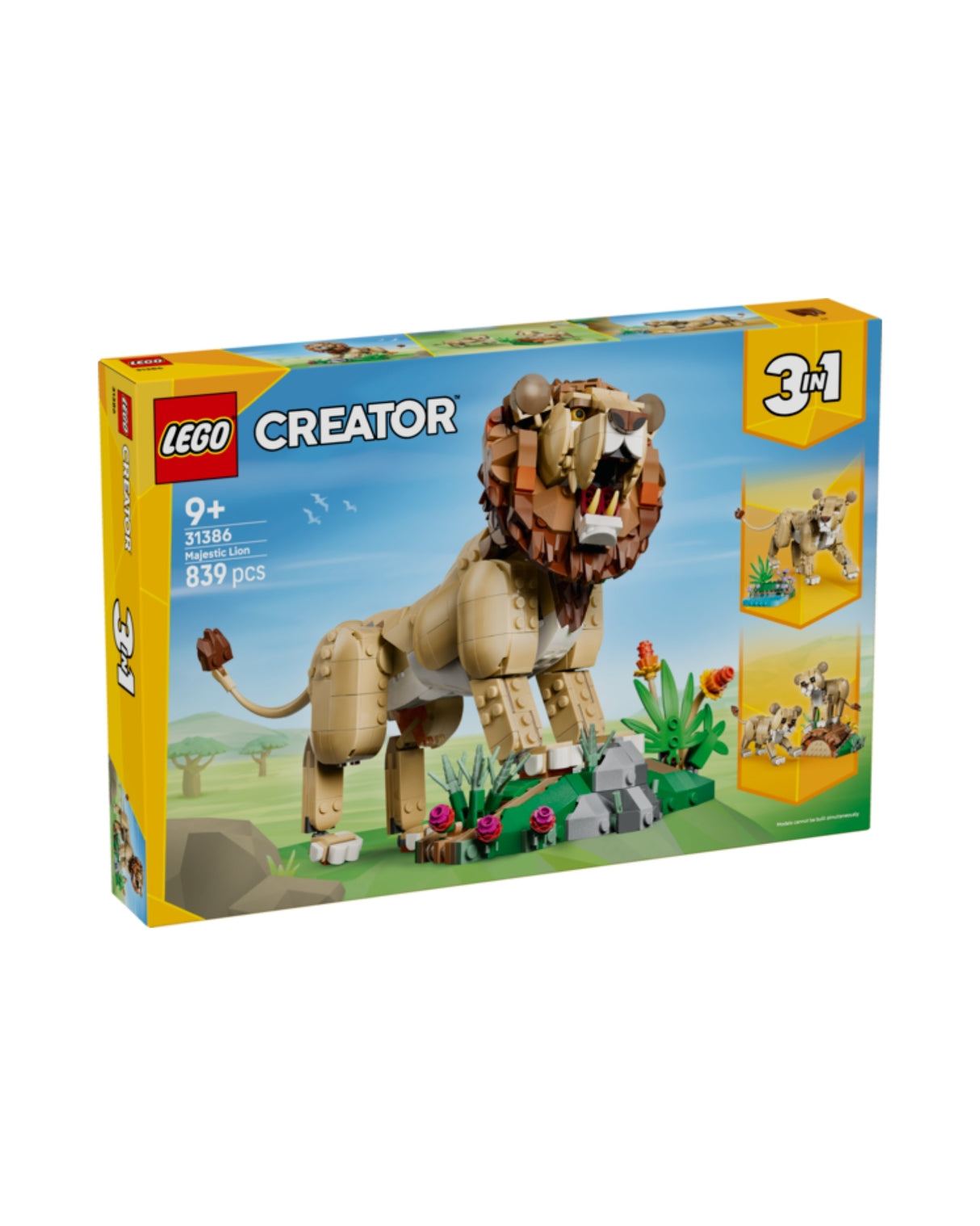 LEGO 31386 Vilde dyr: Majestætisk løve - LEGO Creator 31386