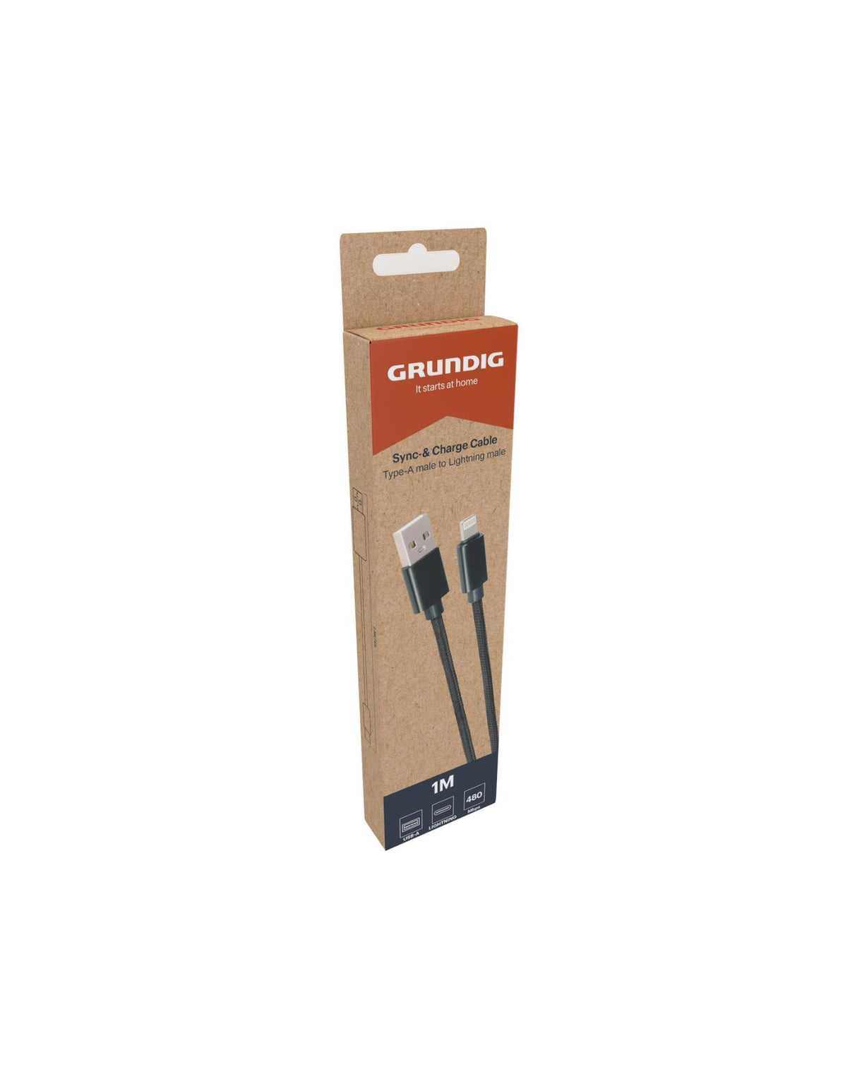 Opladekabel Lightning til USB - Grundig