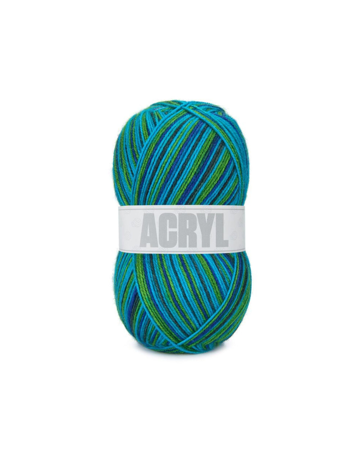 BUMBO acrylic yarn print color 106 - Gray/Blue/Green 150g.