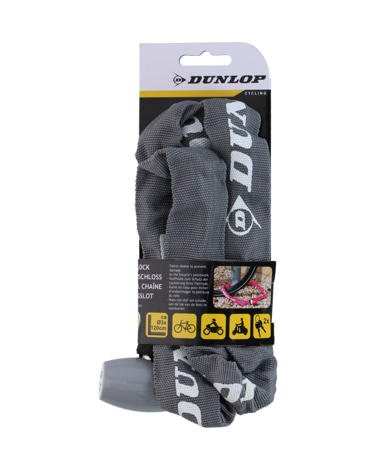 Cykellås 120 cm- Fra Dunlop