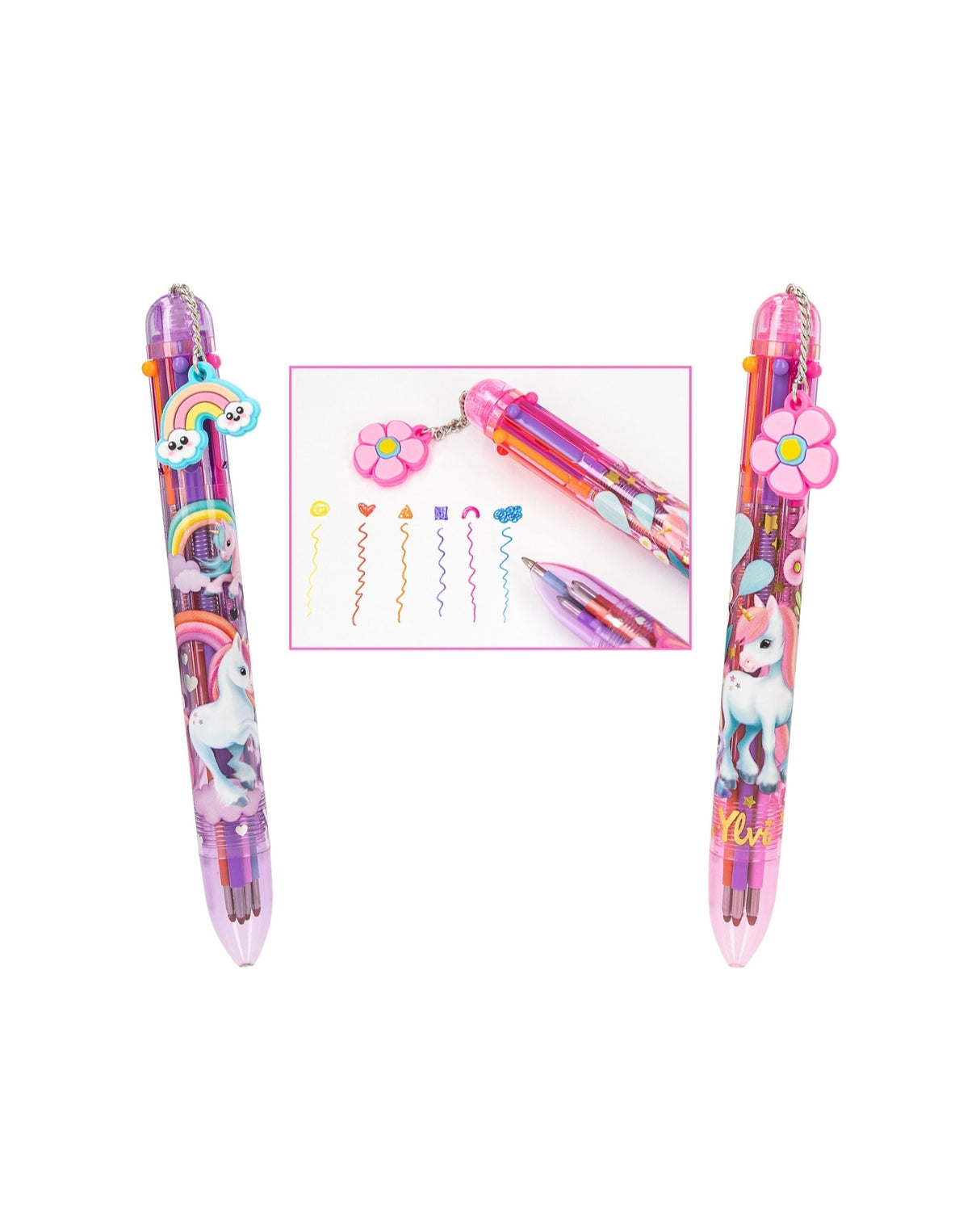 Ylvi Kuglepen 6 farvet 1stk