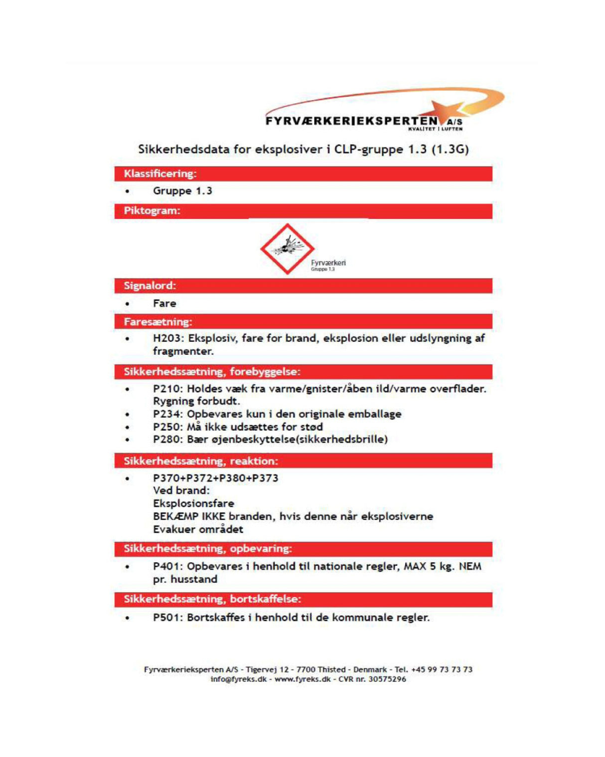 (24) Raketsortiment 15 stk