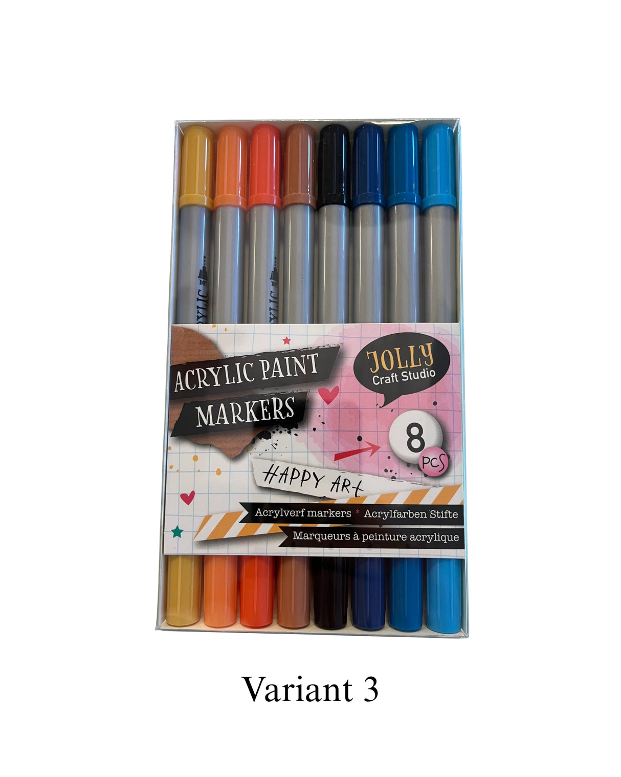 Akryl Tusser – 8 stk. med dobbelt spids