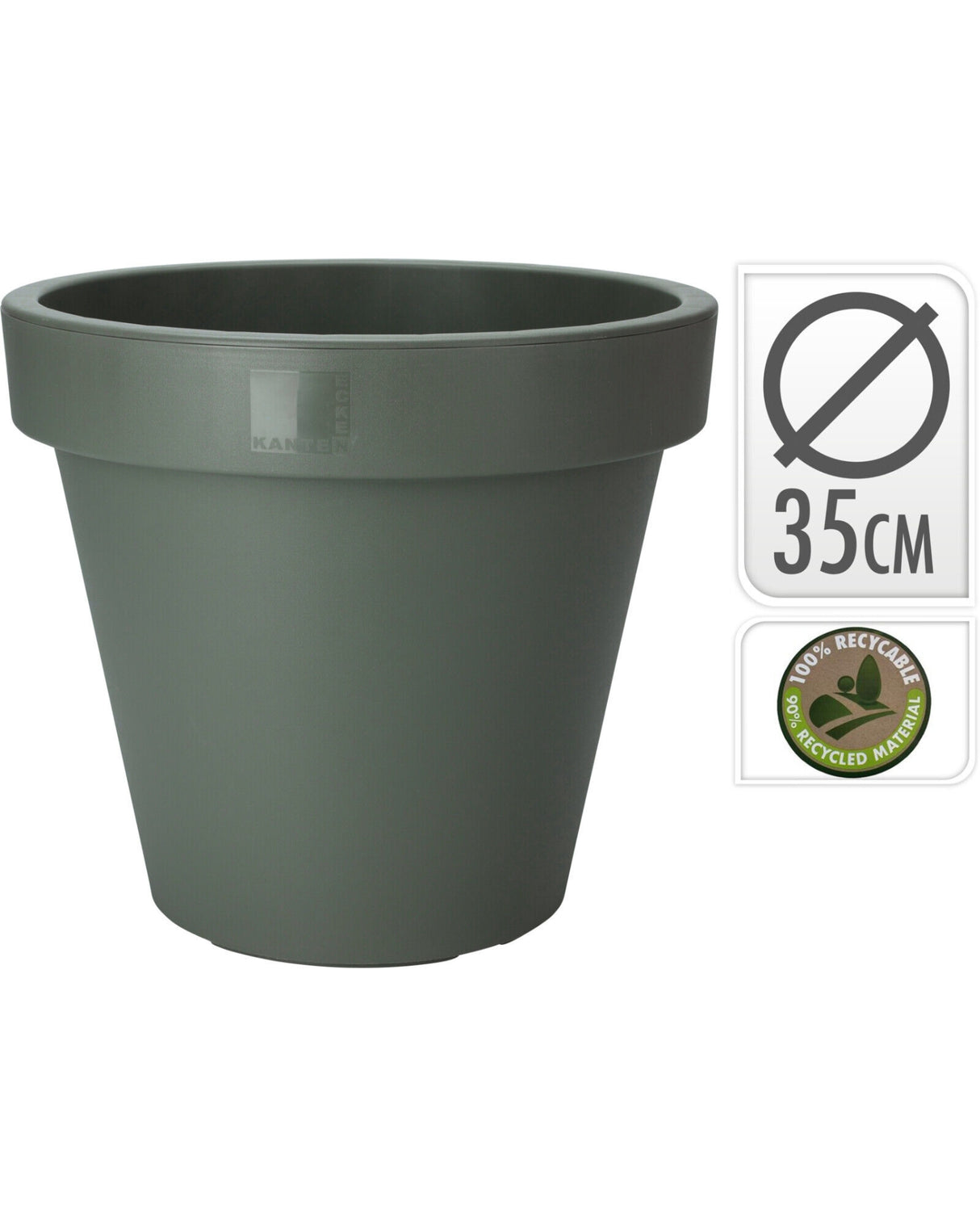 Blomster potte Ø35cm i mørk grøn