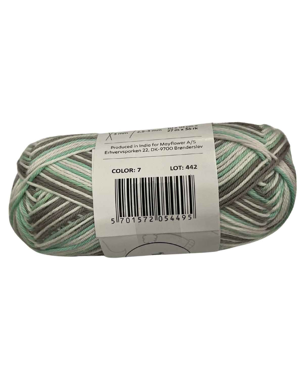 Bomuld garn Farmers Yarn print 8/4 50 g. fv. 07