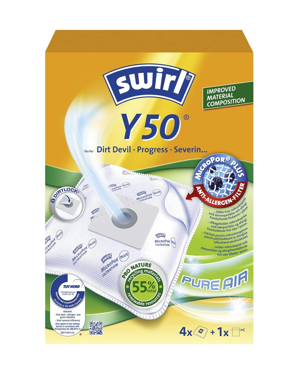 Støvsugerposer swirl Y50