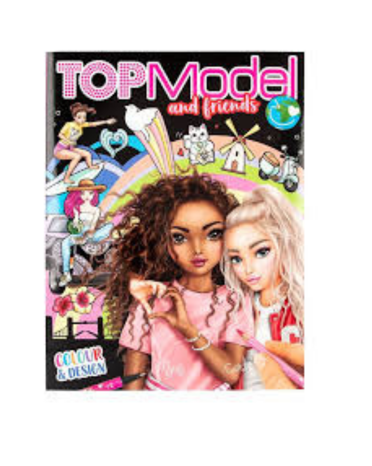 TOPModel og Friends Male- og Designbog