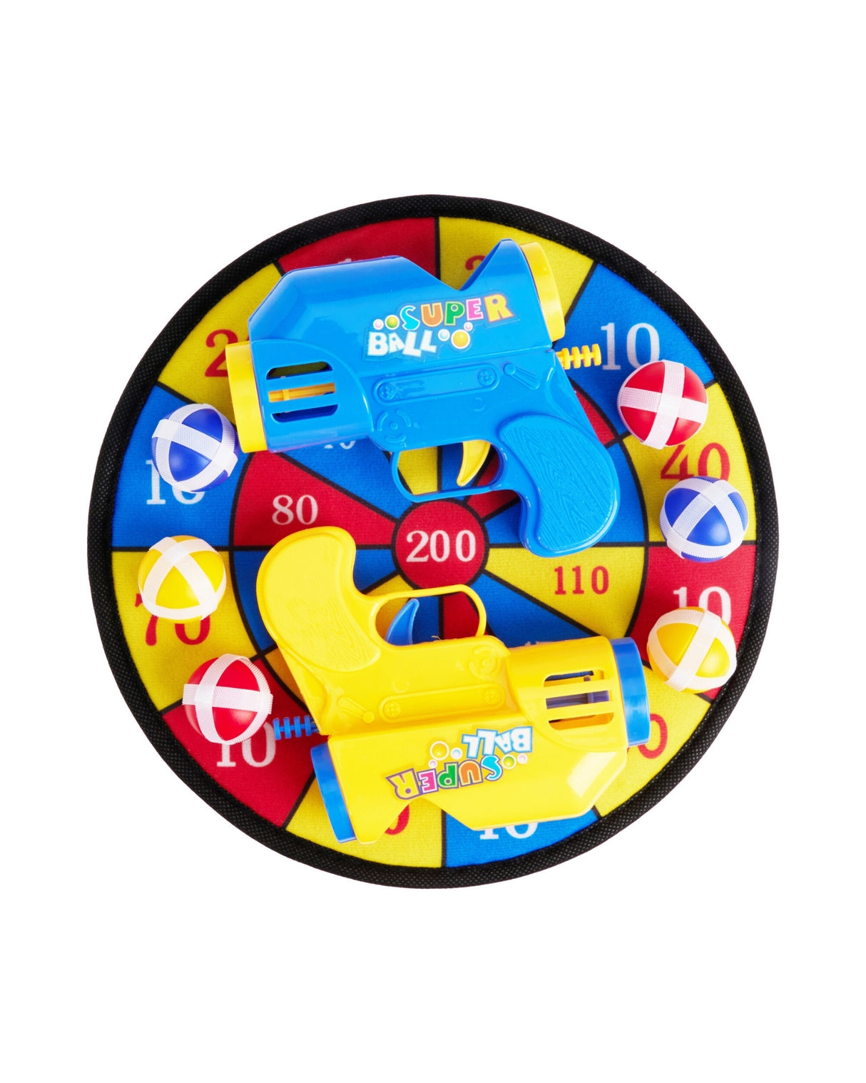 Skyde sæt med 2 pistoler og 6 bolde