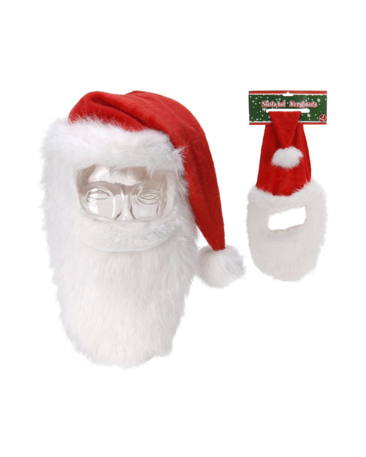 Santa hat 70x35cm with beard