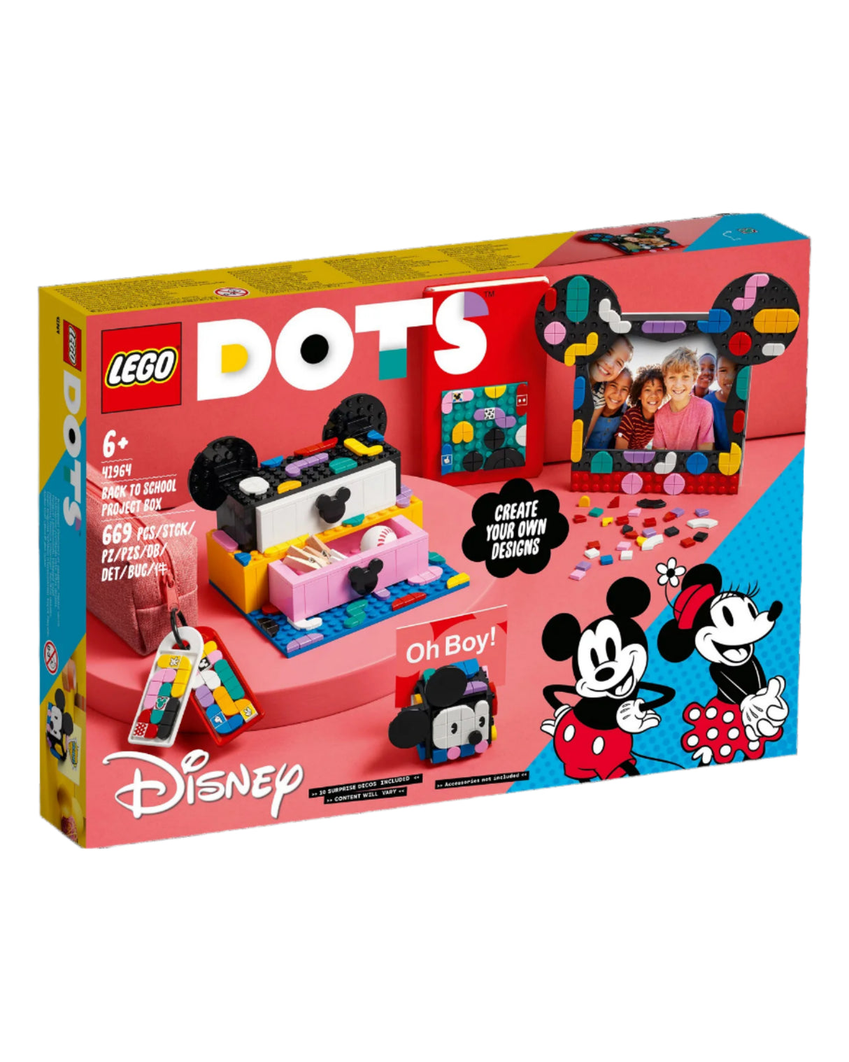LEGO 41964 Mickey Mouse og Minnie Mouse skolestart-projektæske - Dots