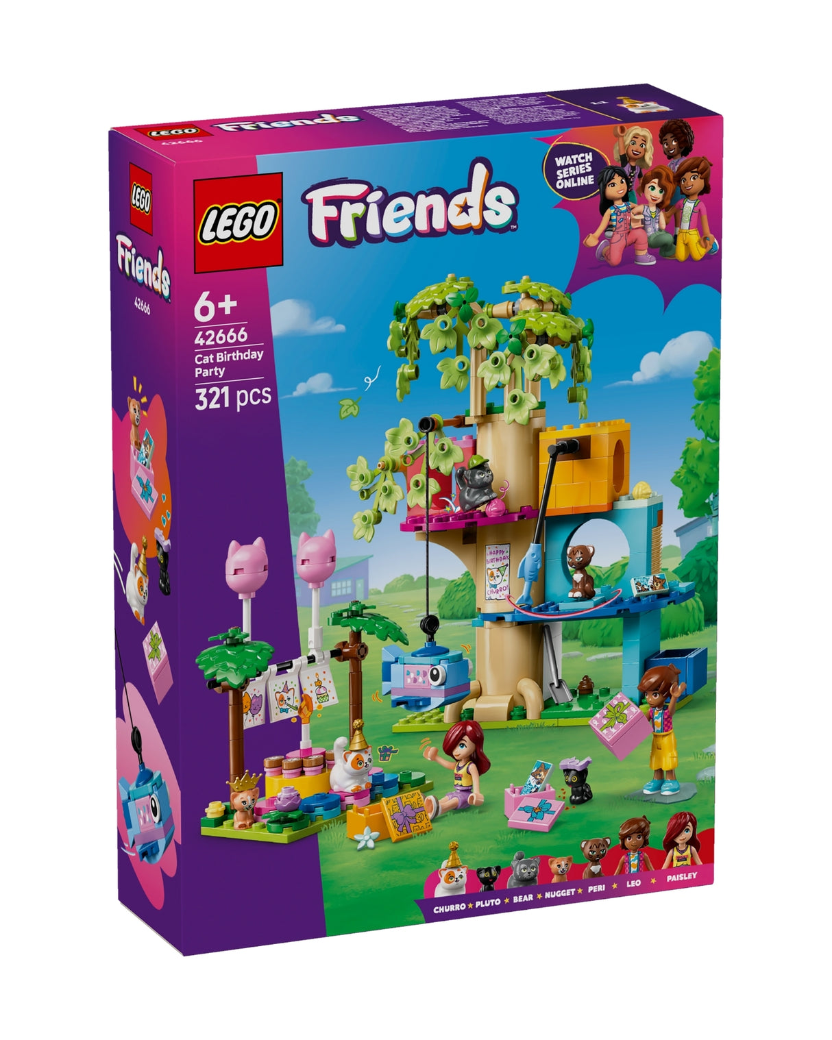 LEGO 42666 Cat Birthday and Treehouse