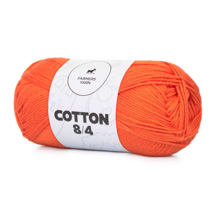 Bomuld garn Farmers Yarn fv. 42 Appelsin 8/4 50 g