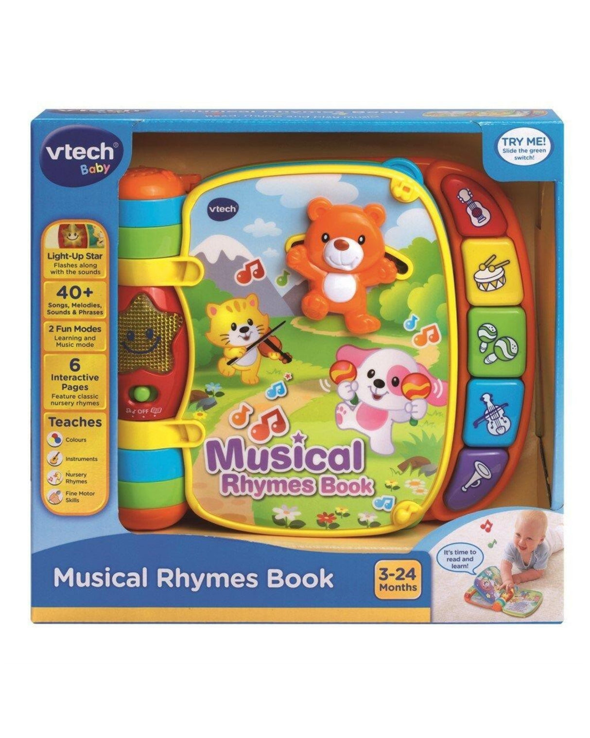 Vtech Baby musikbog med børnesange DK