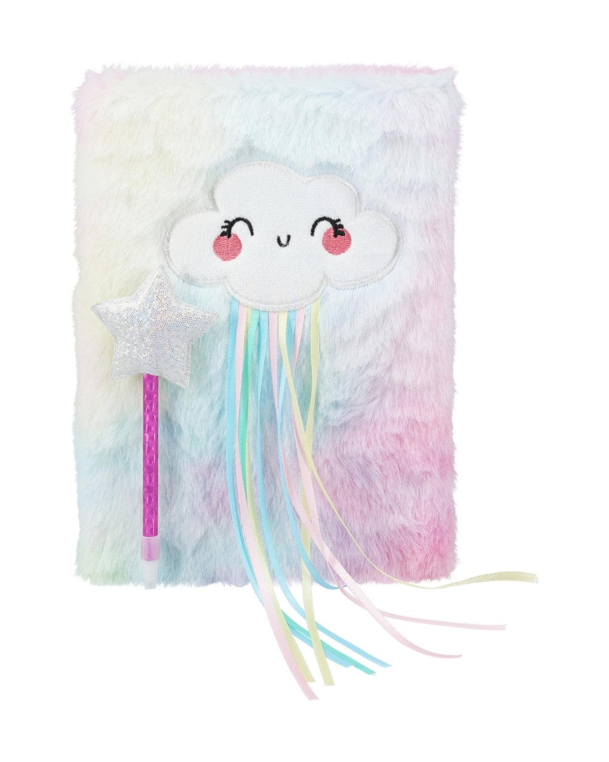 Notesbog A5 med plys og hængelås - Dagbog