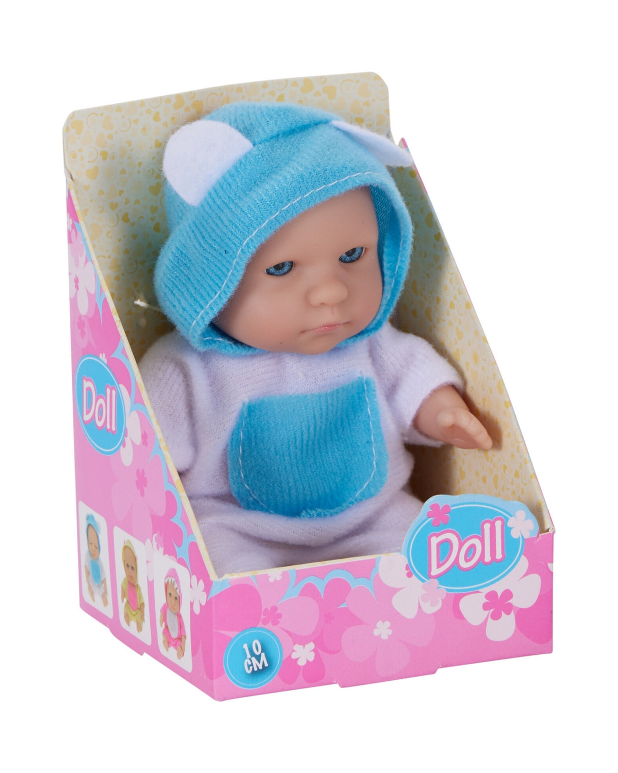 Dukke 10 cm med tøj