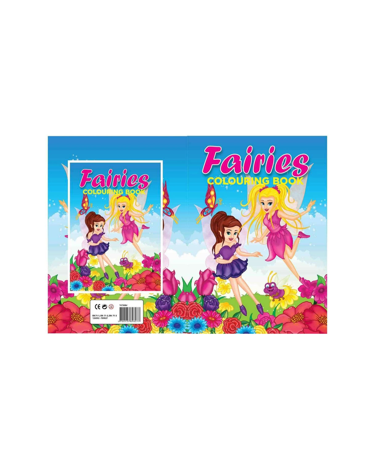 Malebog A4 Fairies 16 sider