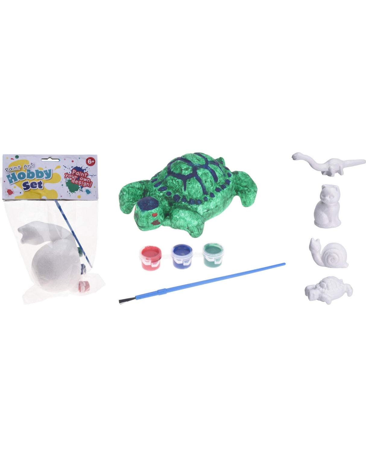 Paint your own figure with paint and brush 1 set